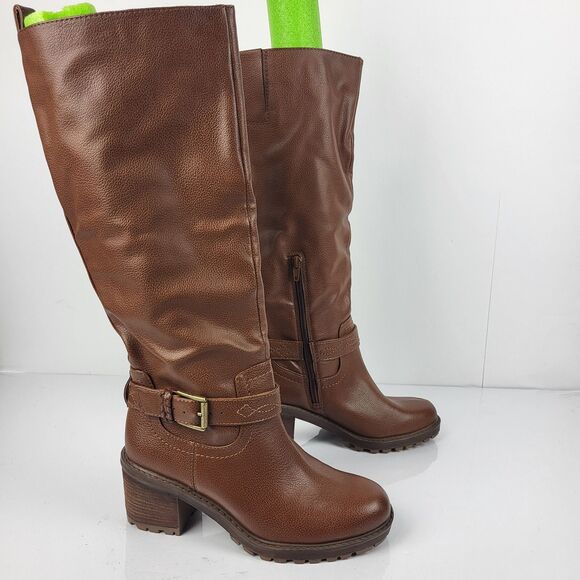 ZODIAC Women's Brown Goring Georgia Round Toe Block Heel Zip Riding Boot 8.5 M - Picture 7 of 12